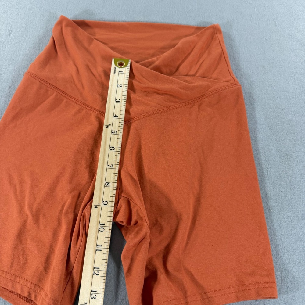 Wild Fable Crossover V-Waist Biker Shorts Womens Medium Rust Orange - Picture 6 of 6